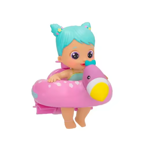 BLOOPIES Floaties Lena | Muñeca acuática; Lanzan Agua y Hacen Burbujas - Juguete de baño para niños y niñas - 1