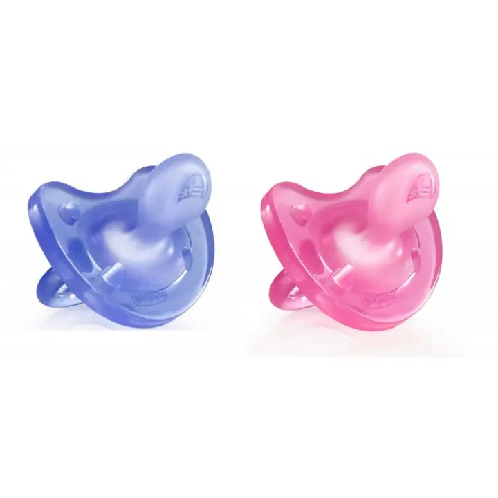 CHICCO CHUPETE PHYSIO SOFT SILICONA ROSA Y MORADO 16-36 M 2 U - 1