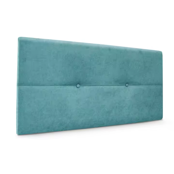 DHOME Cabecero de Polipiel o Tela AQUALINE Pro cabeceros Cabezal tapizado Cama Lujo (Turquesa Tela) - 1