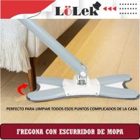 Mopa Fregona de Piso con Escurridor Automático y Palo de Acero | Limpieza Eficiente para el Hogar | Diseño Resistente | Apta para Todo Tipo de Suelos - details 0