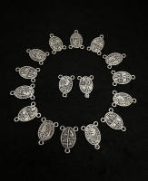 10pcs N.S.De Fatima Rosario Centros De Medalla De Nuestra Señora De Fatima Conectores Para DIY Joyería Accesorios Metálicos De Aleación De Zinc - details 1