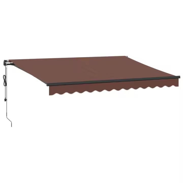 vidaXL Toldo retráctil automático marrón 350x250 cm - 1