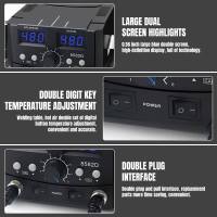 Estación de soldadura Digital LED 2 en 1, 800W, pistola de aire caliente, estación de retrabajo, soldador eléctrico para teléfono, PCB, IC, SMD, soldadura BGA - details 4
