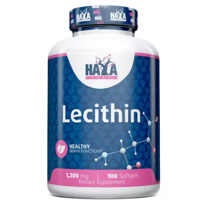 HAYA LABS Lecitina 1,200 mg. - 100 Softgels - Apoya la salud celular y cerebral - 1
