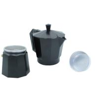 XHC BRICO | Cafetera de aluminio - Tradicional Italiana - Con Filtro - Color Negro | Marca Menaje Martínez - details 3