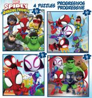 Educa Puzzle progresivo Spidey y sus Amigos  12+16+20+25 Educa 19295 - details 1