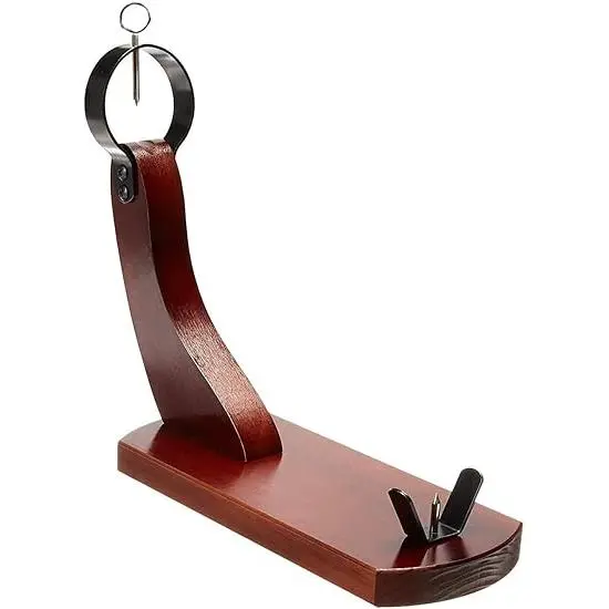 Buarfe JAMONERO HUELVA color Nogal (tipo GÓNDOLA), Hecho en ESPAÑA, Soporte para jamón de uso DOMÉSTICO y PROFESIONAL. - 1
