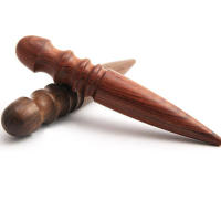Palo De Madera Para Pulir Cuero Herramienta De Bordes De Cuero DIY Para Manualidades Y Costura Herramienta De Polimento De Cuero De Sándalo - details 2
