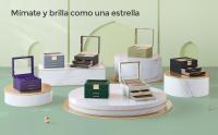 SONGMICS Caja de Joyas, Caja Joyero de 3 Niveles, Estuche de Joyería, Tapa de Cristal, con 2 Cajones, Gran Capacidad, Estilo Moderno, Idea de Regalo, Azul Ahumado y Dorado/Blanco Nube/Gris Interestelar/Gris Interestelar y Dorado/Negro Grafito/Verde Aguaca - details 6