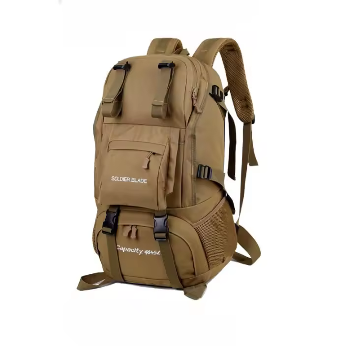 Nueva Bolsa de senderismo de 50L de gran capacidad, impermeable, ultraligera, Deporti - 1