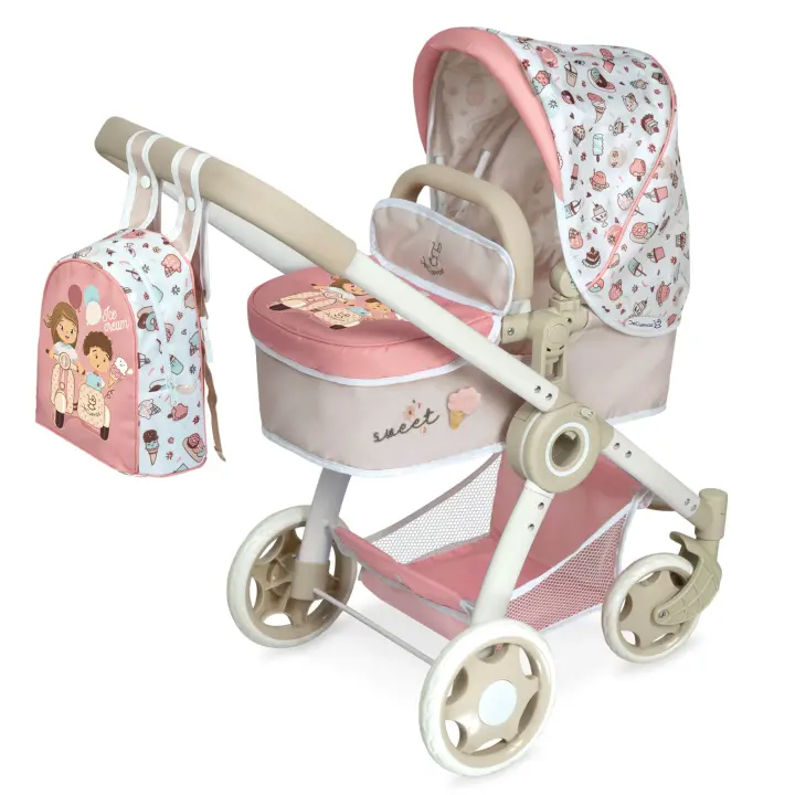 Carro de Muñecas Sweet 3 en 1 Plegable DeCuevas Toys 80548 - 1