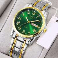 Reloj De Pulsera De Moda ORUSS Para Hombres Acero Inoxidable Resistente Al Agua Luminoso Deportivo Y De Negocios Con Calendario Y Fechas Semanales - details 7