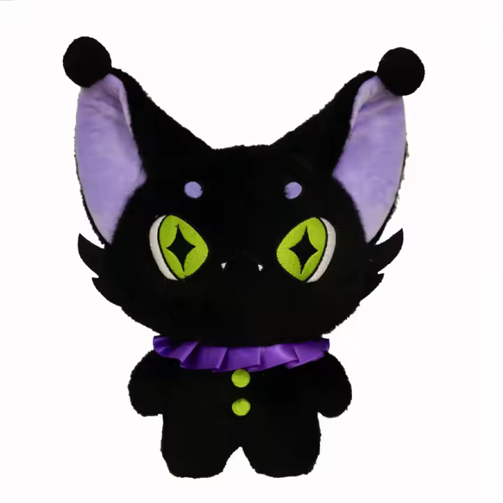 Muñeco De Peluche Demonio Gato De 23CM Para Halloween Regalo Para Niños En Navidad/Día De San Valentín/Todo El Año Material De Poliéster Relleno De Algodón PP - 1