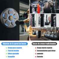 Entrenador de boxeo musical inteligente para niños y adultos, máquina de boxeo de respuesta electrónica LED, bolsa de arena colgante de pared, Compatible con Bluetooth - details 1