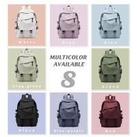 Mochila De Hombro Para Niños Y Niñas En Nylon Color Sólido Mochila Escolar Coreana Deportiva Y De Viaje Para Adolescentes Y Adultos Con Capa De Computadora - details 7