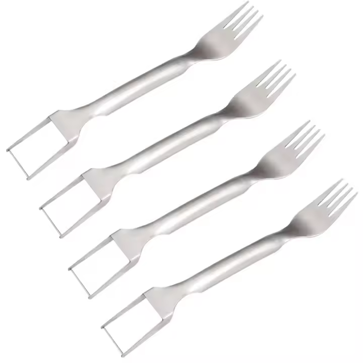 Cuchillo Para Sandía Portátil Multifuncional 2 En 1 Cocina Herramienta De Corte De Frutas Acero Inoxidable HMLOVE - 1