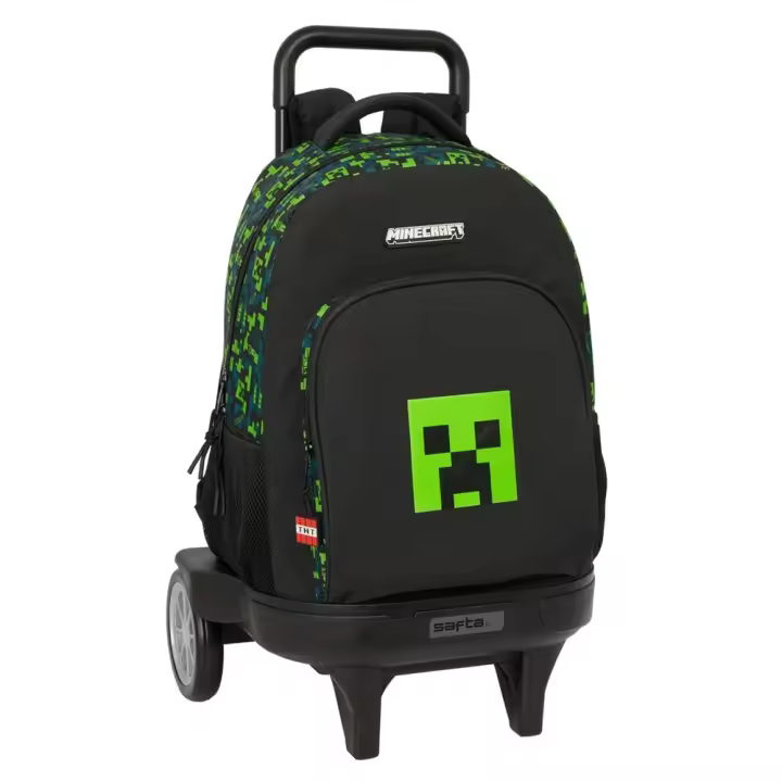Mochila Gde. C/Ruedas Compact Evol. Ext. Minecraft "Tnt" 33X45X22Cm (Safta 612547218) - 1