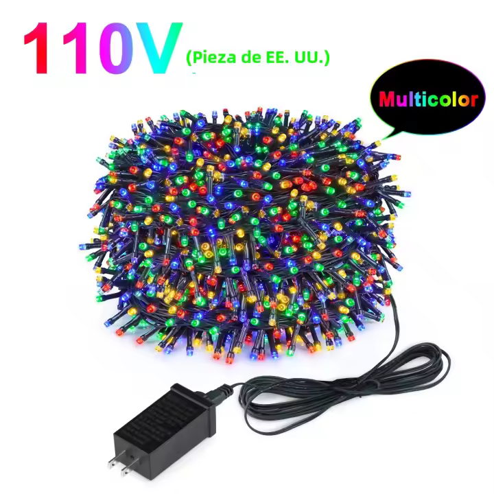 Luces LED De Navidad 24V Impermeables Para Exterior Jardín Decoración De Hogar Y Fiesta Nueva Year Multicolor Y Blanco Cálido 100M 50M - 1
