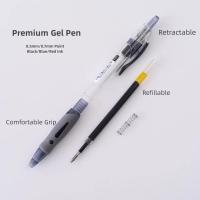 Juego De Bolígrafos De Gel Retráctiles 0.5mm Premium Tinta Negra Para Escritura En Oficina Y Escuela Suministros De Papelería - details 0