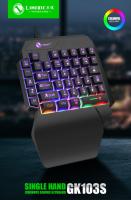 Teclado De Juego Mini De Un Solo Mano 35 Teclas USB Ultra Delgado Con Retroiluminación Para Laptop PC Y Smartphone Conexión Cableada - details 0
