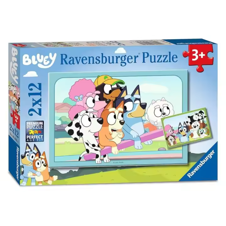 Bluey Puzzles Infantiles 2x12 Piezas 5693 4 RAVENSBURGER - 1