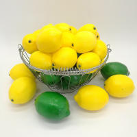 6pcs Limones Artificiales Amarillos/Morados Para Fotografía Y Decoración De Cocina Tamaño Real Frutas Falsas Para El Hogar - details 4