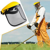 Casco De Seguridad Para Jardín Con Máscara Protectora De Red Completa Para Trimmer De Grama Protección Forestal Y Madera - details 2
