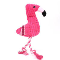 Juguete De Masticar Para Perros Pequeños En Peluche De Flamenco Sonido Squeaky Interactivo Para Chihuahua Yorkshire Bulldog Pug Corgi - details 3