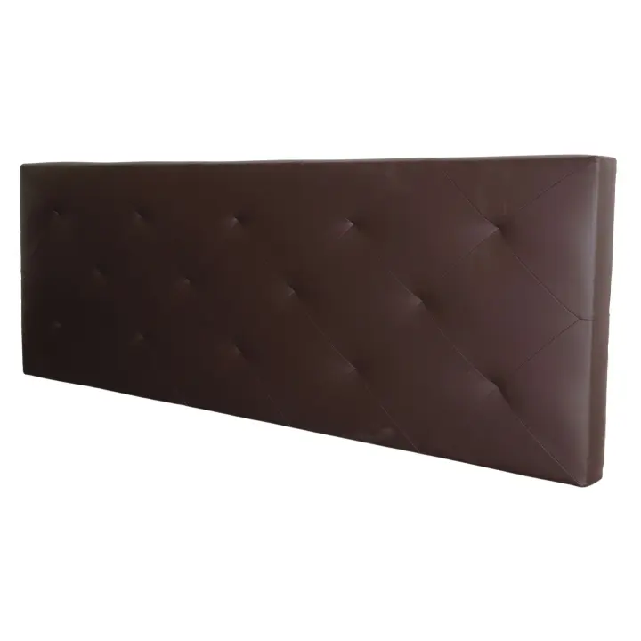 Cabecero Camile de Polipiel para Cama Matrimonio en color Marrón  166 x 58,5 cm - 1