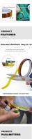Cinta Adhesiva De Poliimida Kapton Oro Resistente a Altas Temperaturas 33M Para Soldadura Y Mascarado Con Ancho De 10-50MM Sin Residuo - details 2