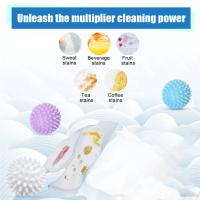 Juego De 4 Pelotas De Secado Reutilizables Para Lavandería PVC Bola De Suavizado De Tela Para Máquina De Secado Herramienta De Limpieza Doméstica - details 4