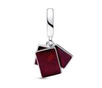 PANDORA Charm Colgante Triple Mahjong 792523 C01 Talla ÚNICA Mujer, Viene con el embalaje de Caja De Regno original. - details 0
