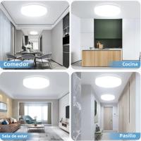 Lámpara De Techo LED Ultrafina Y Redonda Para Habitación Iluminación Moderna Para El Hogar Luz De Habitación Con Fuente De Luz Incluida Control De Brillo Y Montaje En Superficie - details 4
