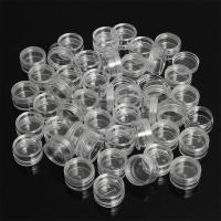 50pcs Botellas De Crema Mini Para Cosméticos Transparentes De 2.5g Jars De Nail Art Contenedores Pequeños Para Balms - details 0