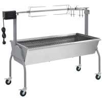 vidaXL Parrilla De Barbacoa Con Asador Y Motor Eléctrico - details 0
