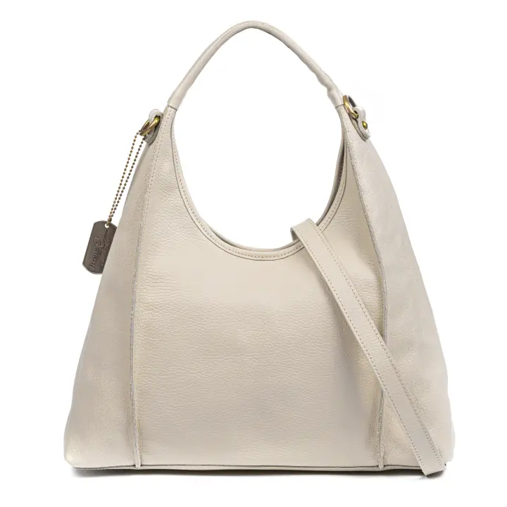 FIRENZE ARTEGIANI Ascrea bolso de hombro piel auténtica dollaro con correa bandolera 37x13x23cm - 1
