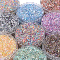 Acerca De 300 Piezas De Perlas De Arroz De Vidrio De Alta Calidad Hechas a Mano Perlas Coloreadas Fantasma Perlas De Núcleo Teñido Perlas Sueltas Para DIY - details 6