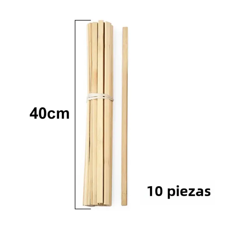 Corte De Bambú Plano Para Manualidades Y Fabricación De Modelos Madera Sólida Duradera Para Construcción De Modelos Y Muebles Herramienta DIY De 5-40CM - 1