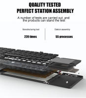 Teclado Inalámbrico Mini Con Touchpad B033 BT Portátil Para Windows Android IOS iPad Teléfono Plegable Magnético Triplo Ergonómico Multifuncional - details 5