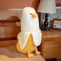 Nuevos Juguetes De Peluche Creativos De Banano Pato 50/70cm Almohada Suave De Algodón Para Decoración De Casa Regalo Para Niñas - details 6