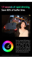 Mini Luz De Video Recargable R9PRO Cámara Fotografía RGB Multicolor LED Portátil Para Selfie Y Transmisiones En Vivo De Teléfono Móvil - details 8