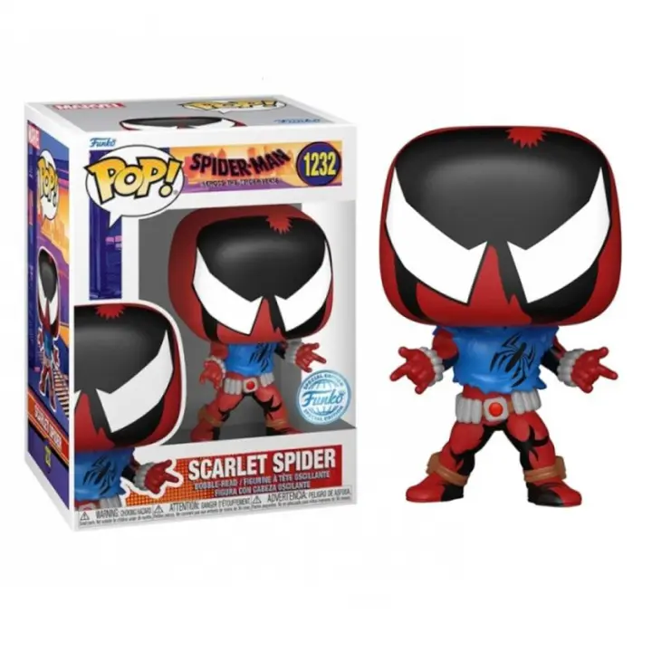 FUNKO POP! MARVEL SPIDER-MAN: CRUZANDO EL MULTIVERSO - SCARLET SPIDER EXCLUSIVO, 65735, Nº1232, TIENDA CON LICENCIA OFICIAL - 1