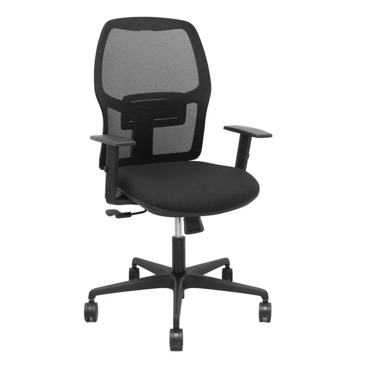 Silla Alfera sincro malla negra bali negro brazo regulable - 1