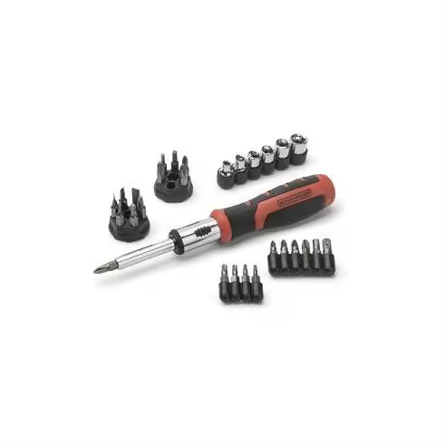 Juego Multipuntas y Carraca 29 Piezas Black+Decker - 1