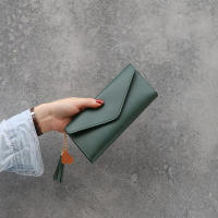 Cartera Larga De Mujer 2025 Moda En Cuero PU Suave Negro Luz Gris Rojo Con Cierre De Cremallera Sección Longitud Clutch Bolsa Moneda - details 19