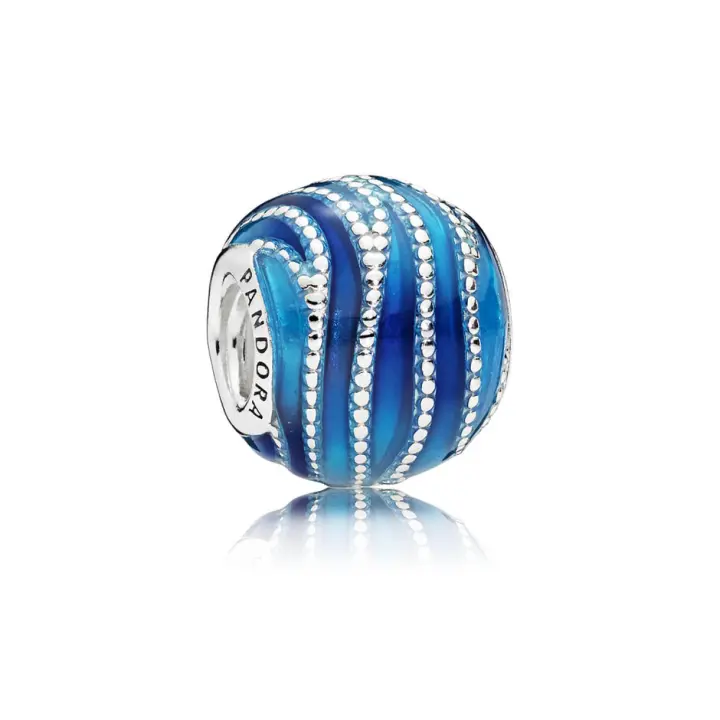 Abalorio Pandora 797012ENMX mujer plata Remolino Azul - 1