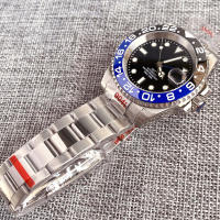 Reloj De Diversión GMT Para Hombres Con Movimiento NH34A Automático Acero Inoxidable Luminoso Correa Jubilee Hebilla Deslizante 200m Impermeable - details 13