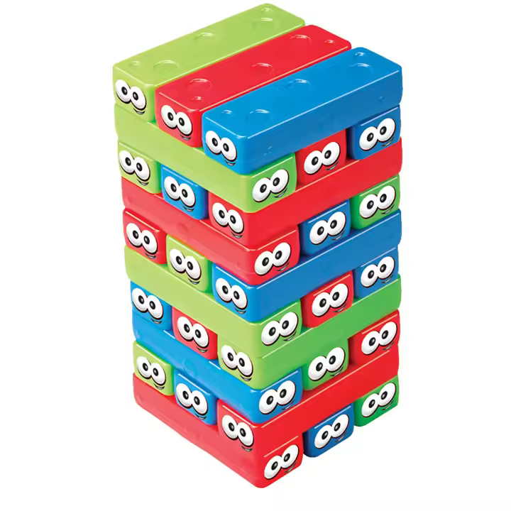 Juego De Torre De Pila Interesante Para Niños Bloques De Construcción Coloridos Juego Familiar De Fiesta Regalos Para Niños Edad Recomendada 3-6Años - 1