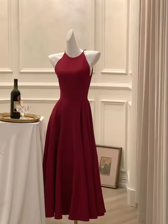 Vestido Largo Vintage Francés Para Mujer Sin Mangas A-Line Princesa Vestido De Noche De Primavera Para Fiesta Y Boda - 1