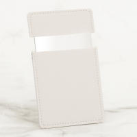 Espejo De Maquillaje Ultrafino De Acero Inoxidable Resistente a Golpes Con Funda De Cuero PU Portátil Para Carteles - details 3